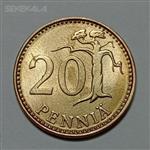 سکه کلکسیونی ۲۰ پنیا فنلاند ۱۹۸۱ (کیفیت بانکی)