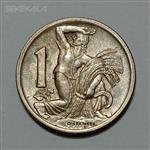 سکه کلکسیونی ۱ کرون بسیار کمیاب چکسلواکی ۱۹۴۶ (نیکل)(کیفیت تقریبا بانکی)