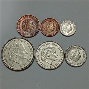 ست سکه های هلند (سری کامل ملکه جولیانا) 