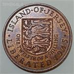 سکه کلکسیونی 1/12 شیلینگ جرزی 1945 (ملکه الیزابت) بسیار کمیاب