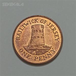 سکه کلکسیونی ۱ پنی کمیاب جرزی ۲۰۰۲ 