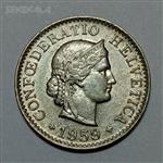سکه کلکسیونی ۵ راپن سوئیس ۱۹۴۶