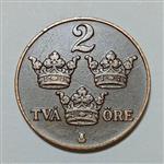 سکه کلکسیونی ۲ اوره بسیار کمیاب سوئد ۱۹۳۹
