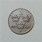 سکه کلکسیونی ۱ اوره بسیار کمیاب سوئد ۱۹۲۵
