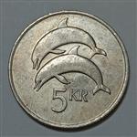 سکه کلکسیونی ۵ کرونر کمیاب ایسلند ۱۹۸۱