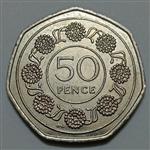 سکه کلکسیونی ۵۰ پنس بسیار کمیاب جبل الطارق ۱۹۸۸