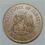 سکه کلکسیونی ۲ پنس کمیاب جرزی ۱۹۸۹