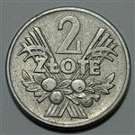 سکه کلکسیونی ۲ زلوتی کمیاب لهستان ۱۹۶۰