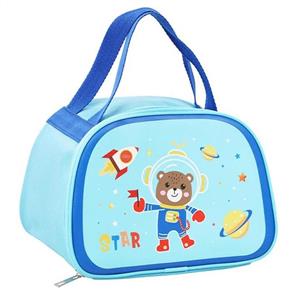 کیف غذا دخترانه طرح خرس فضانورد مدل BP-09