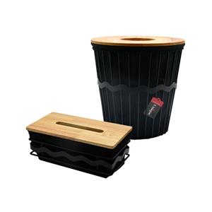 سطل و جای دستمال فلزی یونیک کد 2929