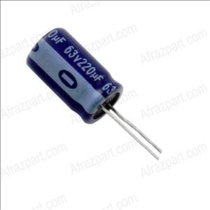 خازن الکترولیتی 220 میکرو فاراد 63 ولت
