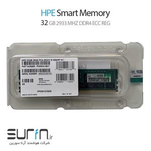 رم سرور اچ پی HPE 32GB (1x32GB) Dual Rank x4 DDR4-2933 CAS-21-21-21 Registered Smart Memory Kit 