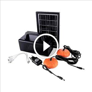 پکیج روشنایی خورشیدی DP-7710 و شارژر