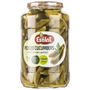 خیار شور ممتاز اصالت مقدار 1500 گرم Esalat Pickled Cucumber Excelent 1500gr