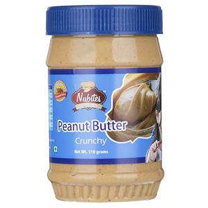 کره بادام زمینی کرانچی نوباتز مقدار 510 گرم Nubites Peanut Butter Creamy 510gr