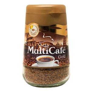 قهوه فوری گلد مولتی کافه مقدار 100 گرم Multi Cafe Gold Instant Coffee 100gr 