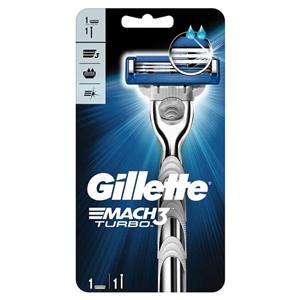 خود تراش ژیلت مدل Mach3 Turbo Gillette Mach3 Turbo with 1 More Cartridge