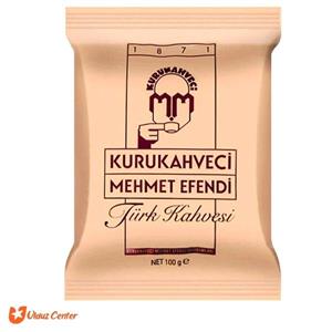 قهوه ترک مهمت افندی مدل پاکتی  وزن 100 گرم تک و عمده
