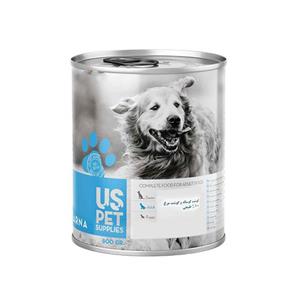 کنسرو مخصوص سگ، گوشت گوساله و مرغ، پاته، ۸۰۰ گرمی، یو اس پت