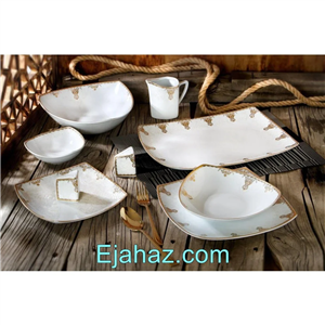 سرویس چینی پردیس شاهان طلایی 30 پارچه کد 487 