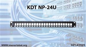 پچ پنل 24 پورت آنلودِد CAT6 UTP کی دی تی مدل NP-24U