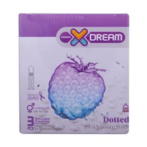 کاندوم خاردار ایکس دریم Xdream Dotted بسته 3 تایی 