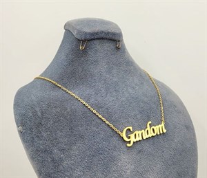 گردنبند زنانه اسم گندم Gandom انگلیسی