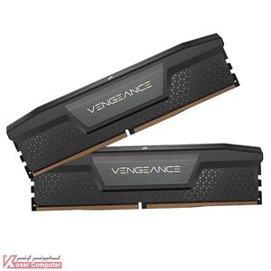 رم کامپیوتر رم کورسیر 64 گیگابایت (2×32) دو کانال DDR5 5200 مدل Vengeance CL40