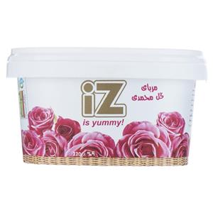 مربا گل محمدی ایز مقدار 220 گرم IZ Damask Rose Jam 220gr