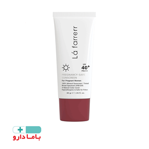 کرم ضد آفتاب مینرال رنگی مناسب خانم‌های باردار SPF40 لافارر 40 میلی لیتر