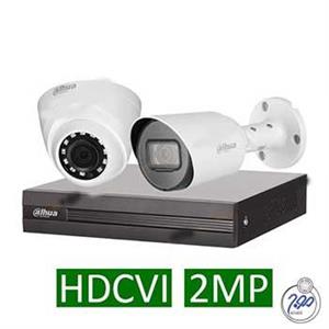پکیج 2 دوربین مداربسته داهوا 2 مگاپیکسل حرفه ای HDCVI