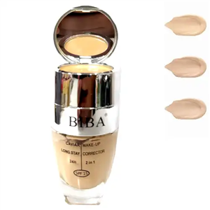 کرم پودر کانسیلر دار بیبا BIBA اس پی اف 15 رنگ تیره شماره B03 حجم 30 میل