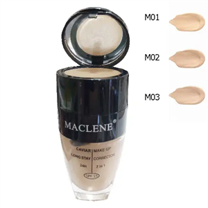 کرم پودر کانسیلر دار  مکلین اس پی اف 15 رنگ متوسط شماره M02 حجم 30 میل