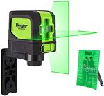 لیزر تراز پرتو سبز برای DIYers Huepar M-9011G خطوط لیزر سبز متقاطع افقی و عمودی بی‌صدا، شامل پایه چرخش مغناطیسی، هدف لیزری و باتری‌های 2*AA  ارسال 10 الی 15 روز کاری