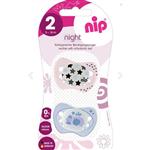 پستانک سیسلکونی 5-18 ماه نیپ Nip مخصوص شب مجموعه 2 عددی