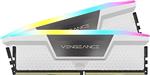 رم دسکتاپ DDR5 دو کاناله 6000 مگاهرتز کورسیر مدل VENGEANCE WHITE RGB ظرفیت 64 گیگابایت CL40