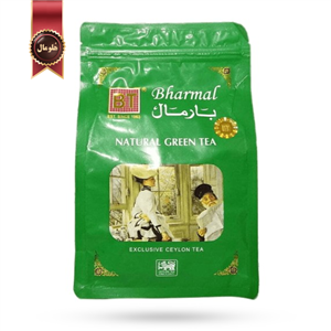 چای بارمال bharmal مدل سبز طبیعی natural green tea وزن 250 گرم 