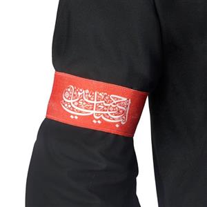 بازوبند کشی کودکانه طرح لبیک یا حسین قرمز کد 2