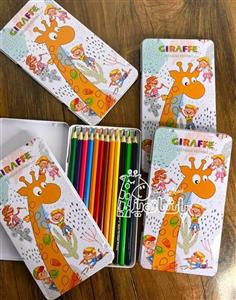 مداد رنگی جعبه فلزی