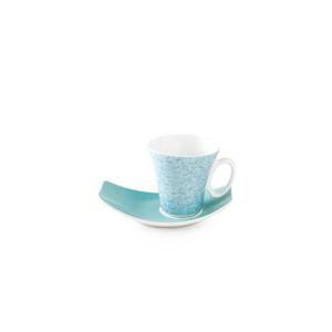 سرویس چینی 12 پارچه چای خوری دزاکسه تکسچر آبی