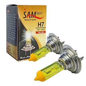 لامپ زرد(H7) مجموعه 2عددی(سام اسپرت)