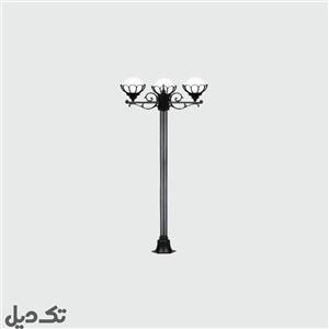 چراغ پارکی سه شاخه شفق مدل کیهان با لامپ 3253