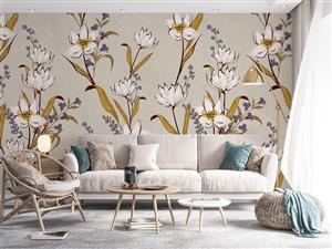 کاغذ دیواری گل گلی ریز W10222300