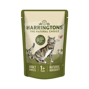 پوچ گربه هرینگتون طعم ماهی کاد Harrintons complete wet cat food