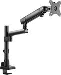 Twisted Minds Aluminum Single 17-32 Inch Lcd Slim Pole Monitor Desk Mount Fully Adjustable Gas Spring Stand For Display  17.6Lbs Weight Capacity-Assisted Monitor Arm - ارسال 10 الی 15 روز کاری