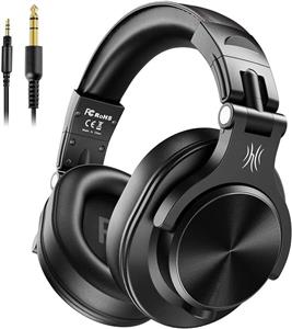 هندزفری هدست هدفون OneOdio A71 Hi-Res Studio Recording Headphones - Wired Over Ear Headphones with SharePort Professional Monitoring amp Mixing Foldable Headphones with Stereo Sound (Black) - ارسال 10 الی 15 روز کاری