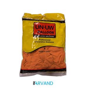 بادکنک های 100 تایی برند UN.UW رنگ نارنجی