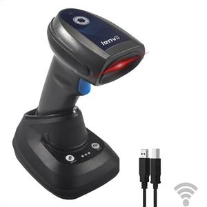 اسکنر بارکد 2 بعدی بلوتوث و بی‌سیم اسکنر کد QR دستی USB Wired 1D برند LENVII-  مدل  CW888-ارسال 7 الی 10 روز کاری
