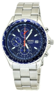 ساعت مچی مردانه سیکو مدل SND255P1 Seiko Men's Flightmaster Pilot Slide Rule Chronograph Watch 