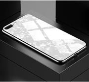 قاب محافظ طرح دار براق اپل Makavo Glass Marble Case | iphone 7 Plus